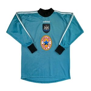 Vintage 96-98 Adidas Newcastle United Soccer Goalkeeper Jersey Size Large LS
